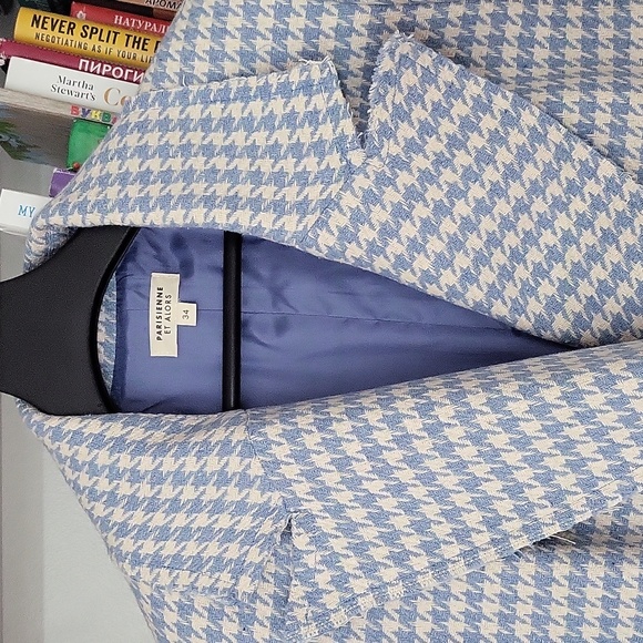 Blue Houndstooth coat - Picture 8 of 10